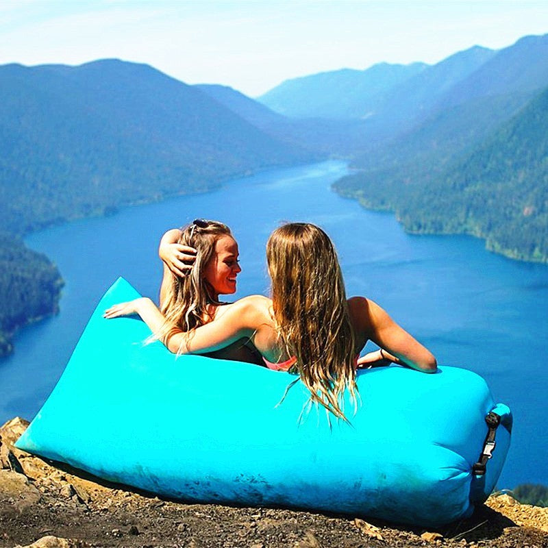 Outdoor Air Sofa Fast Inflatable Laybag Hangout Lounger Beach