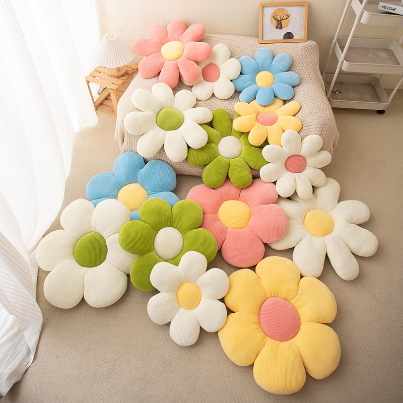 Sioloc Flower Pillow, 19.6inch, Flower Shaped Throw Pillow Butt Cushion Flower Floor Pillow,Seating Cushion,Cute Room Decor & Plush Pillow For Bedroom Sofa Chair